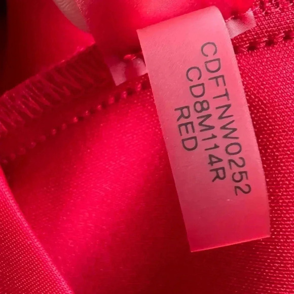 Calvin Klein Red Asymmetrical Dress Size 10 - Picture 10 of 12